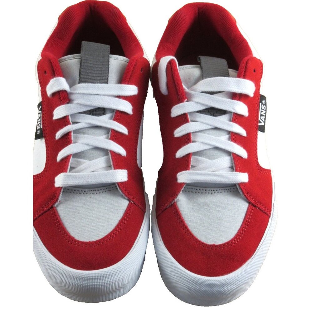 Vans Men's Chukka Push Red True White Canvas Suede shoes Size 11.5 NIB - Picture 3 of 7